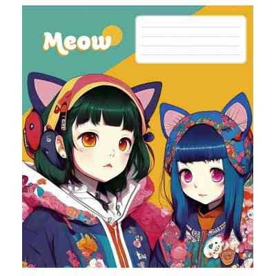 Зошит Школярик Kawaii 48 аркушів лінія (048-3302L) Вінниця