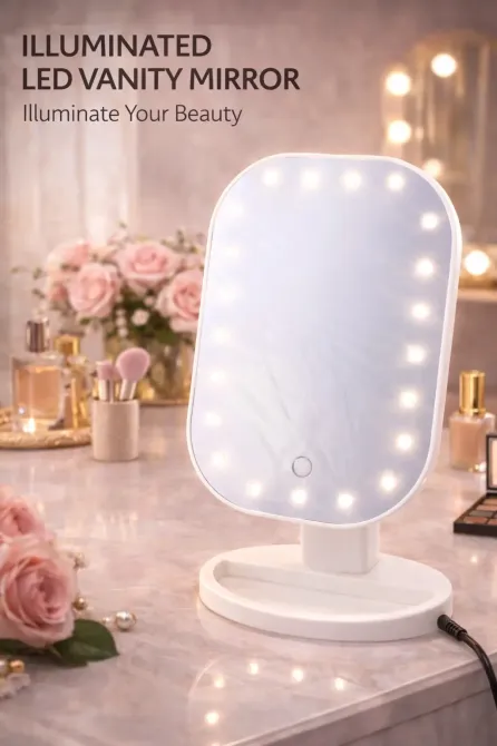 Зеркало для макияжа с LED подсветкой Cosmetie Mirror HH071 20LED Коломия - фото 5