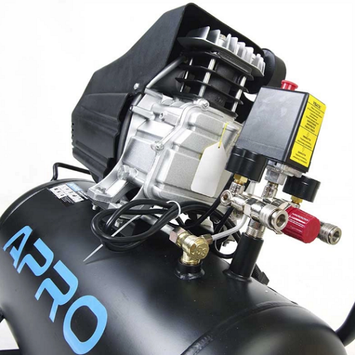 Компресор одноциліндровий 1,5кВт 205л/хв 8 бар 50л 2 крана APRO Житомир