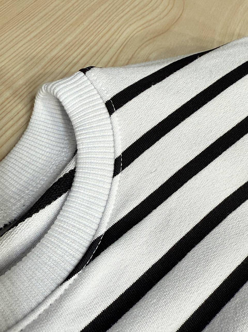 Лонгслів жіночий KEYYMOD 34094 у смужку з підплічниками оверсайз білий, білий, L Київ - фото 14