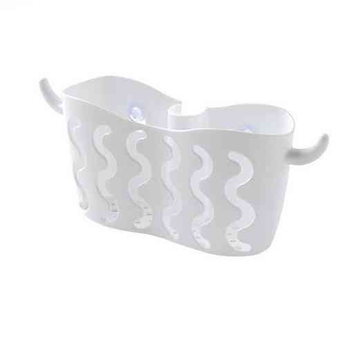 Корзинка для губок, мочалок белая - размер 15,2*8,2см, пластик Киев