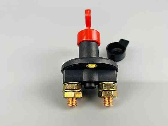 Вимикач маси універсальний, механічний 12/24 В (червона мідь) 80A. М10 — мідний болт Мукачево