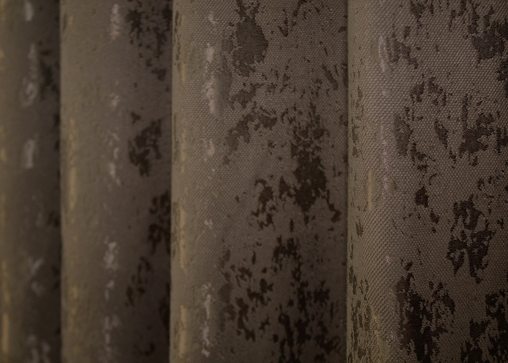 Комплект готових штор VR-Textil Льон мармур Pavliani AL № 1575ш Коричневий 150х270 см 2 шт (33-0435) Київ - фото 7