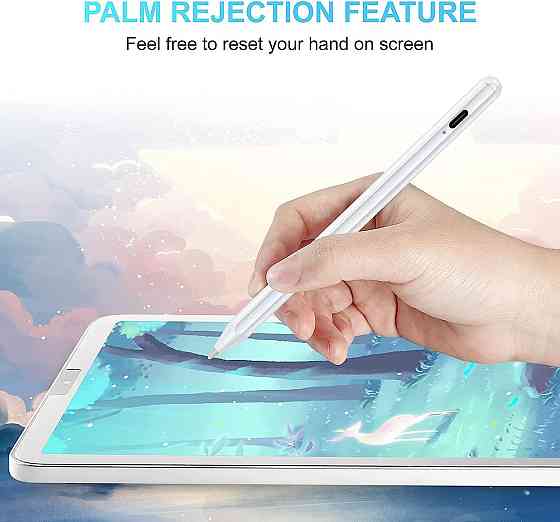 Активний стилус RAMSWIN K2259 White для iPad (2018-2022) з функцією відхилення долоні та магнітним кріпленням Київ