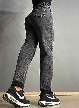 Джинсы женские Vanver 82033 MOM comfort jeans с резинкой на талии черные, Чорний, 31, 31, 82 см, 108 Одесса