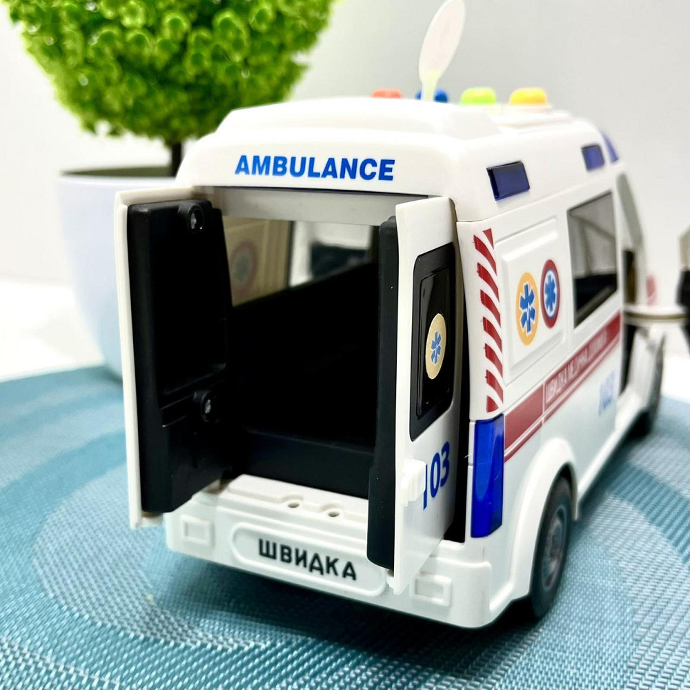 Машина Швидка допомога АвтоЕксперт відчиняються двері звук пісні інерція Біла (89091) Чернігів - фото 6