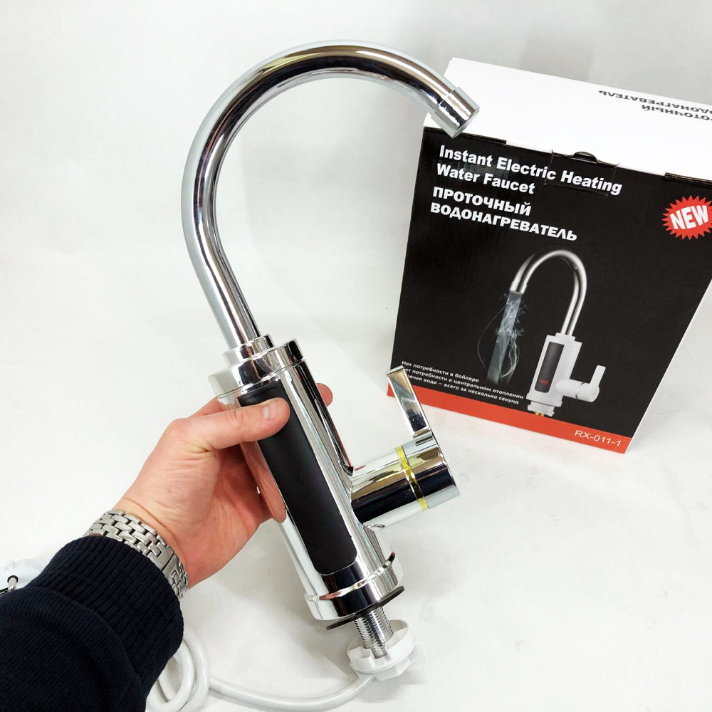 Кухонный кран с встроенным водонагревателем Delimano RX-0111c 3 кВт, Электронагревательный кран GO-82 Львов - изображение 15