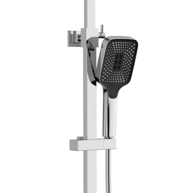 Душевая система из латуни Qtap Sloup термостатическая на два потребителя QTSL57103KNC Chrome Харьков - изображение 4