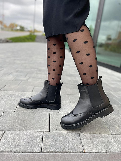 Черевики жіночі AMEDEA чорні натуральна шкіра зима (2790) Коломия - фото 7