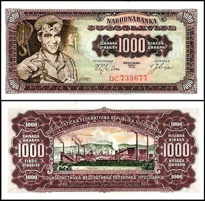 Югославія / Югославия 1000 динар 1963р UNС P-75 Полтава - изображение 1