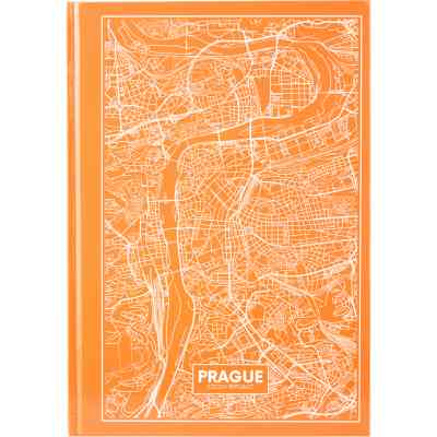 Книга записна Axent Maps Prague А4 в твердій обкладинці 96 аркушів в клітинку Пе (8422-542-A) Вінниця