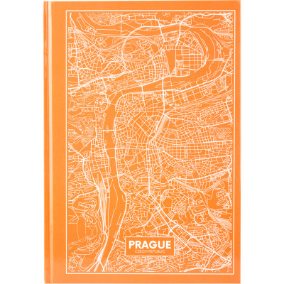 Книга записна Axent Maps Prague А4 в твердій обкладинці 96 аркушів в клітинку Пе (8422-542-A) Вінниця - фото 1