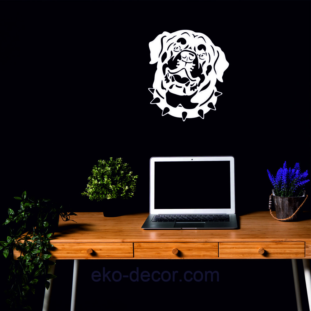 Декоративное настенное Панно «Ротвейлер» , Декор на стену 90*80 см, Белый Киев - изображение 6