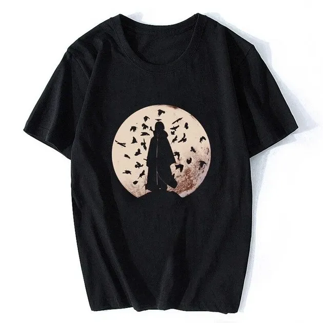 Футболка мужская с аниме принтом Наруто итачи Размер оверсайз (S/M/L) Черный AnimeT00028 Днепр - изображение 3