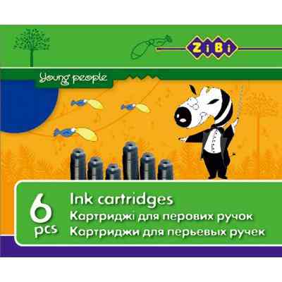 Чернила для перьевых ручек ZiBi capsules blue, 6шт (ZB.2272-01) Винница