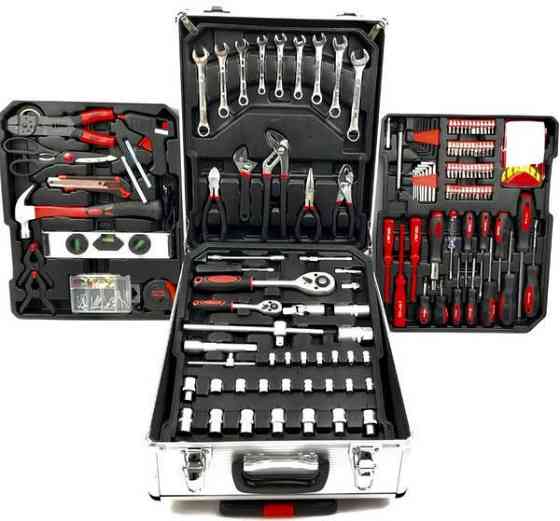 Набір інструментів MJ-600 600 предметів у валізі на колесах, ключі, тріскачки, біти, професійний комплект Одеса