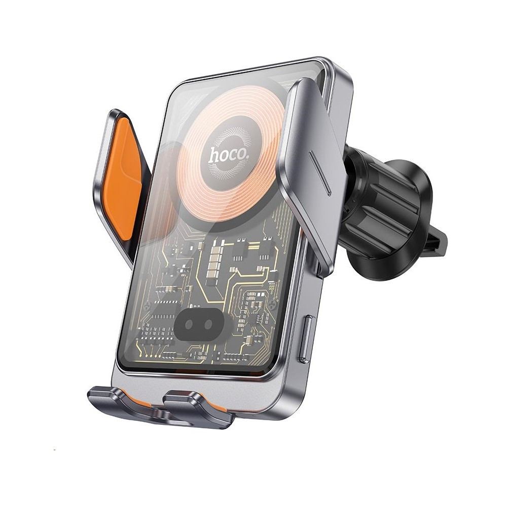 Автотримач для телефона з БЗП HOCO HW7 Transparent Discovery Edition wireless fast charging car holder(air Одеса - фото 1