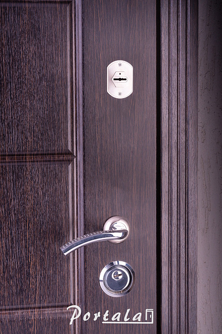 Двері квартирні, серія Люкс+Кале, модель Токіо, гнутий профіль, коробка 100 мм, полотно 76 мм, Кале Київ - фото 2