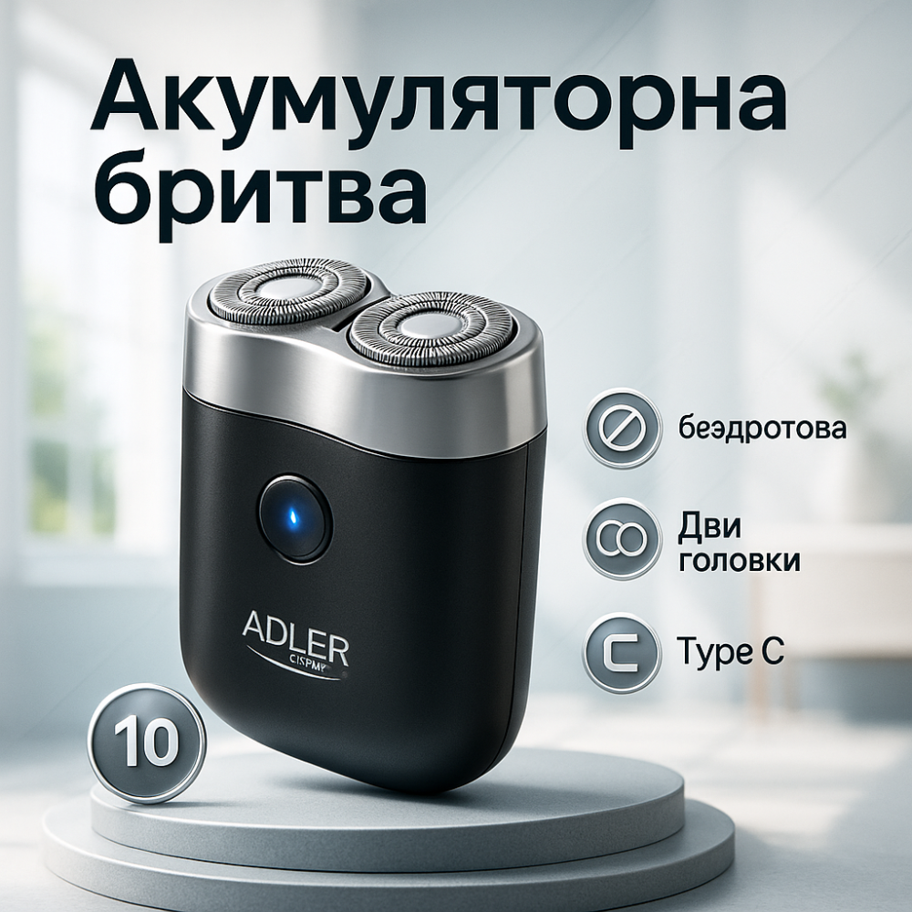 Электробритва беспроводная портативная, Профессиональная электробритва бритва для бороды CG-68 Львов - изображение 3