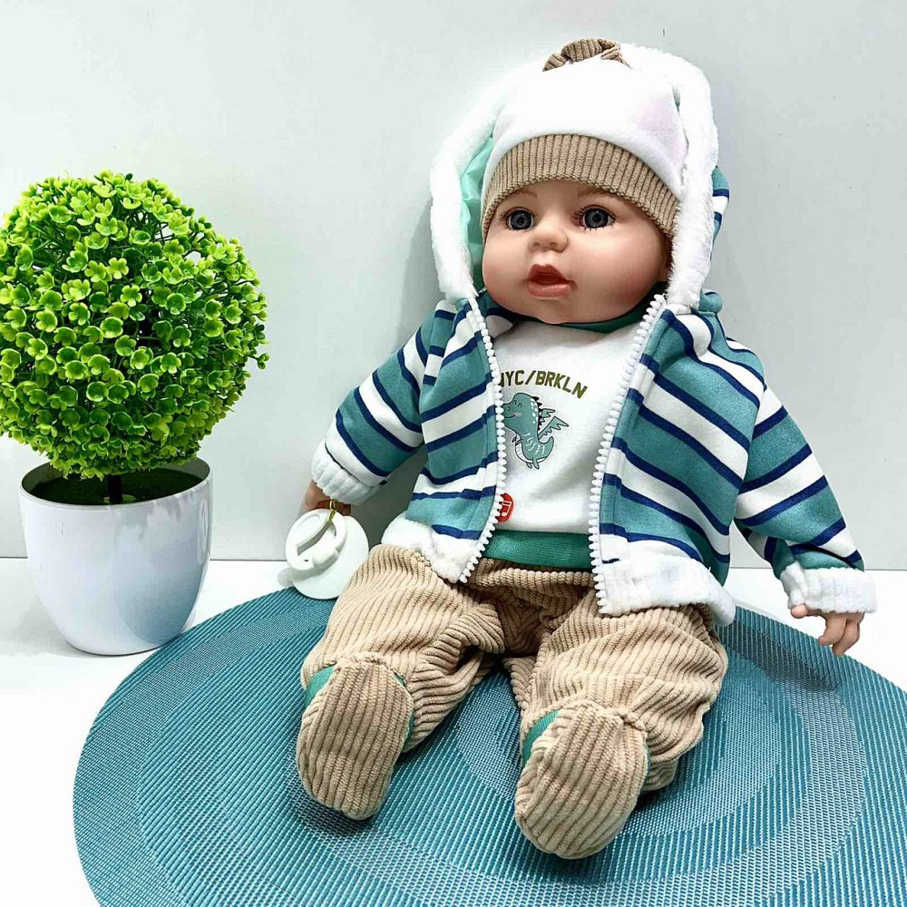 Кукла-пупс м'яконабивна з соскою та звуковими ефектами укр мова 42см Вид 6 (M 5919 I UA) Чернігів - фото 1