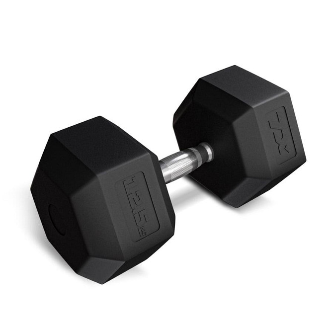 Гантеля шестигранна прогумована TX-125RD Trex Sport 12,5кг Киев - изображение 1