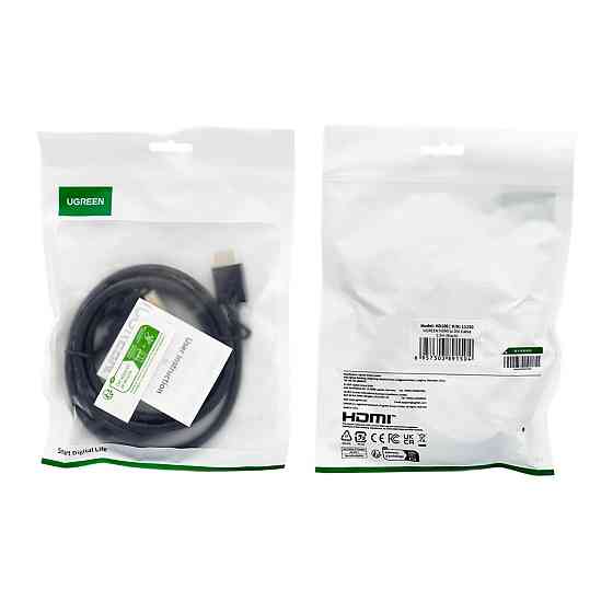 Перехідник UGREEN HDMI to DVI 2K Cable Male to Male Black 1.5m Київ