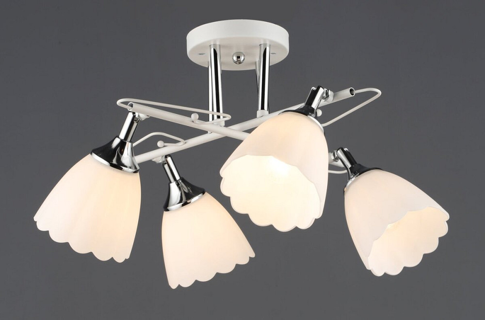 VALESO Стельова люстра B N6684/4 Білий + Хром Коломыя - изображение 1