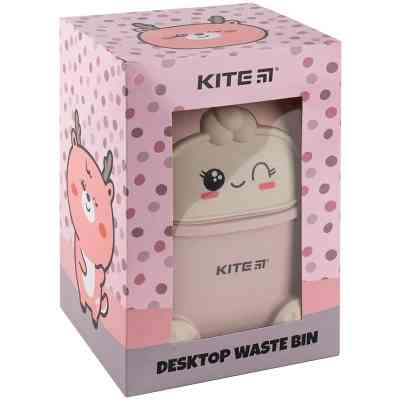 Кошик для паперів Kite Настільний контейнер для сміття, рожевий (K24-009-5) Вінниця