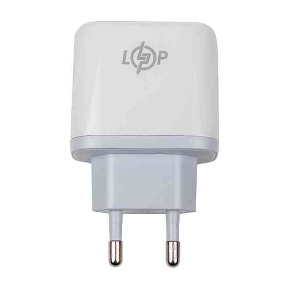 Зарядка для телефону LP 45W (Type-C+USB) QC + кабель (Type-C to Type-C) 45WCH Київ