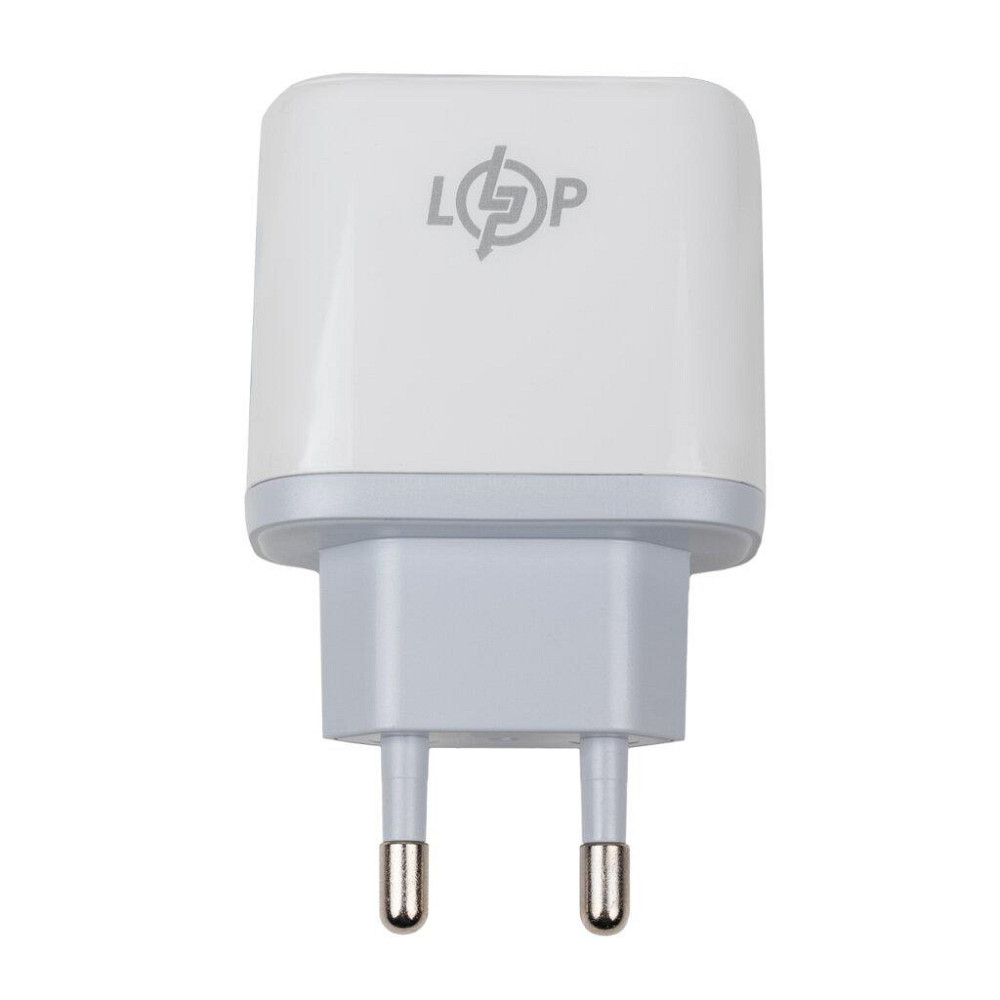Зарядка для телефону LP 45W (Type-C+USB) QC + кабель (Type-C to Type-C) 45WCH Київ - фото 2