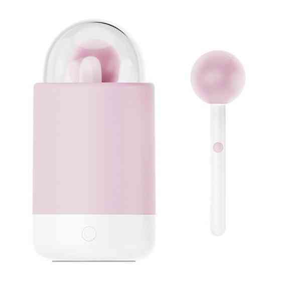 Вібратор-цукерка на паличці KISSTOY Pink Pop, зарядний кейс-нічник, 10 режимів вібрації Sex Aura Київ
