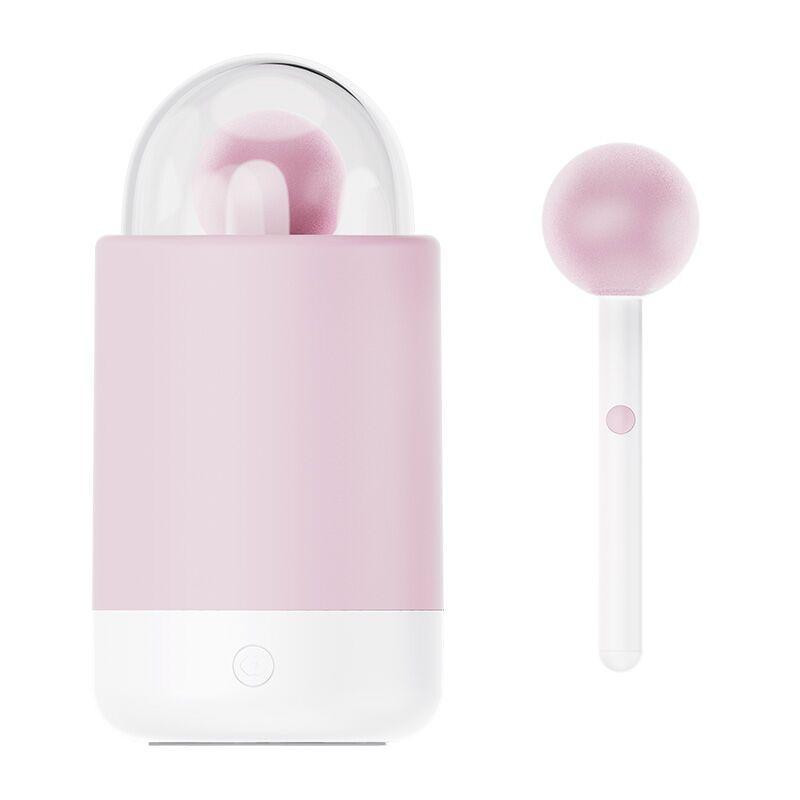 Вібратор-цукерка на паличці KISSTOY Pink Pop, зарядний кейс-нічник, 10 режимів вібрації Sex Aura Київ - фото 1
