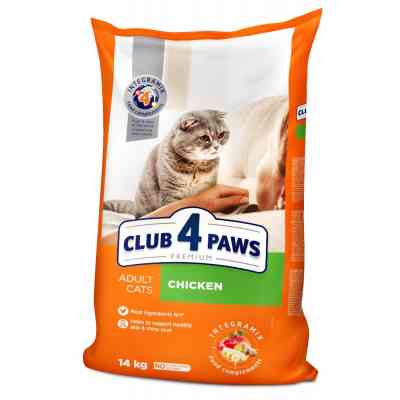 Сухий корм для кішок Club 4 Paws Преміум. Зі смаком курки 14 кг (4820083909146) Вінниця