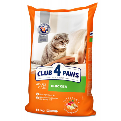 Сухой корм для кошек Club 4 Paws Премиум. Со вкусом курицы 14 кг (4820083909146) Винница - изображение 1