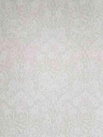 Шпалери флізелінові еко Rasch Sophia 0.53х10 рослинний принт квіти маленькі польові рожеві на біло сірому Київ