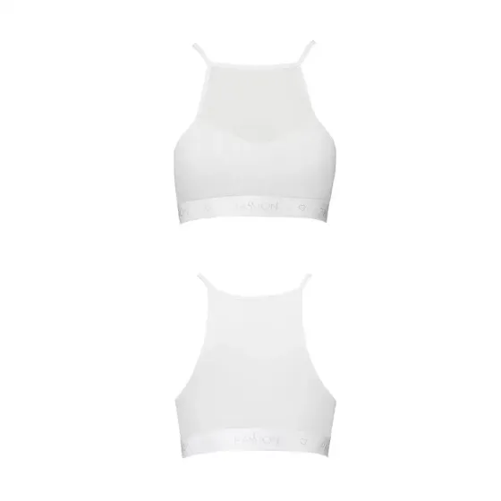Спортивний топ з прозорою вставкою Passion PS006 TOP XL, white Львів