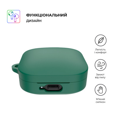 Чехол для наушников Armorstandart Hang Case для Xiaomi Redmi Buds 6 Active Green (ARM81093) Винница - изображение 2
