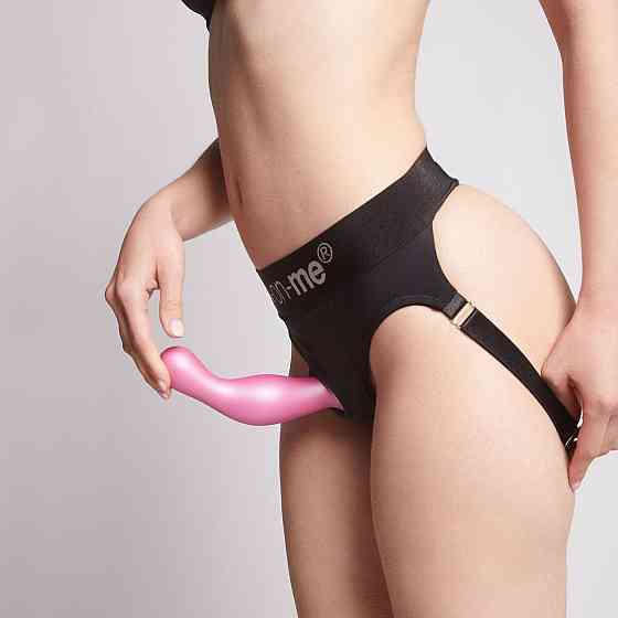 Насадка для страпона Strap-On-Me Dildo Plug Curvy Rose Dragee Metallic M Sex Aura Киев