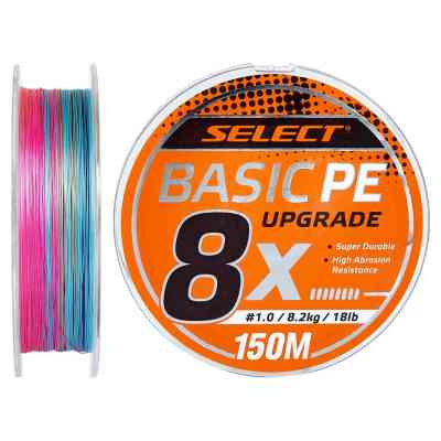 Шнур Select Basic PE 8x 150m Multi Color 0.8/0.12mm 14lb/6kg (1870.31.43) Винница