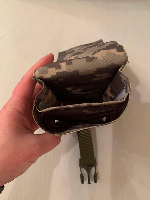 Підсумок під магазини АК подвійний закритий піксель, олива, сумка под магазины ак Днепр - изображение 3