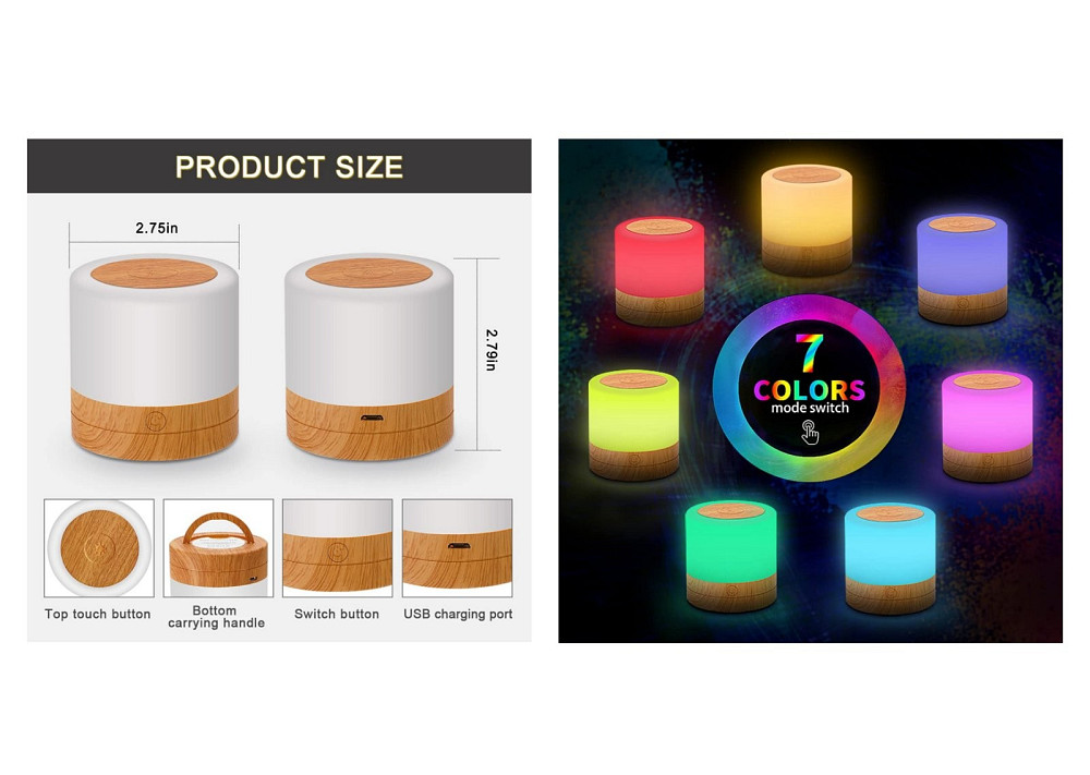 Сенсорний світлодіодний нічник 14561 Луцк - изображение 1