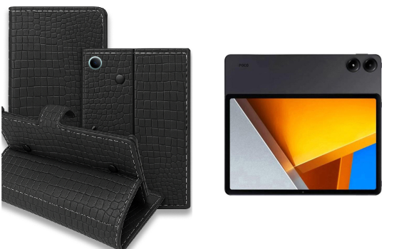 Книга-трансформер для планшета Xiaomi Poco Pad, цвет Black Krokodil Black Киев