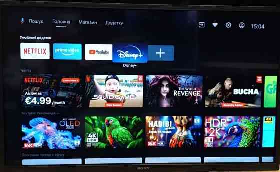 Телевізор SONY 32"/Android TV/Wi-Fi T2/Smart/2023p. Київ