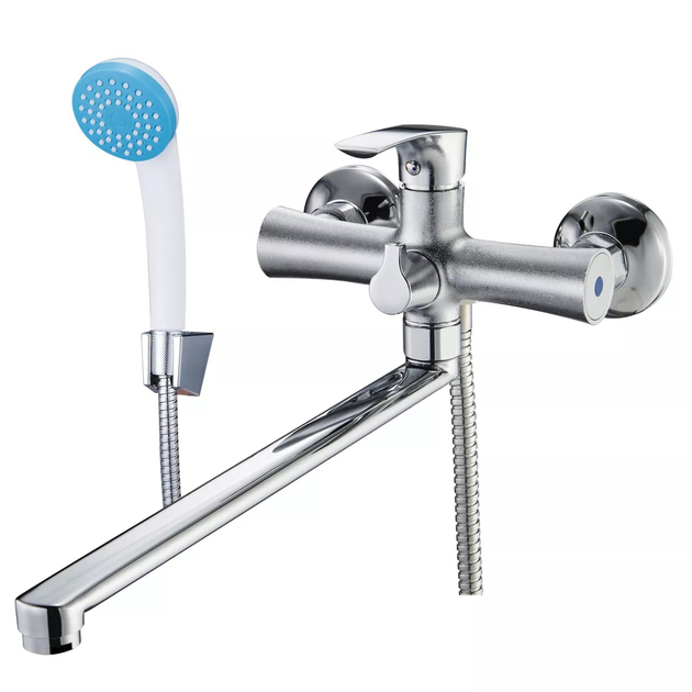 Змішувач для ванни ZERIX FAB-7, сталевий Харків - фото 1