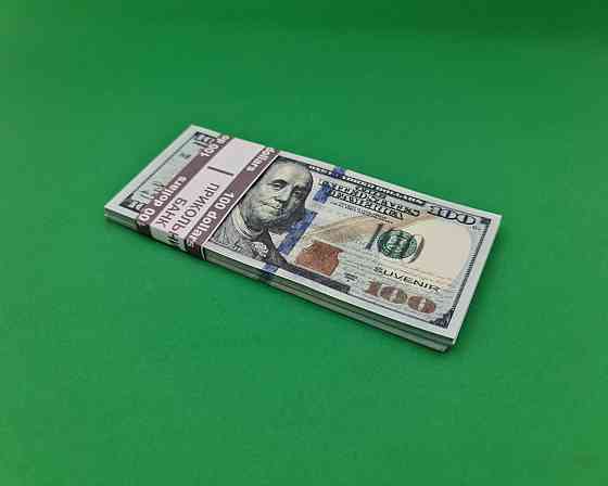 Сувенірні купюри 100 доларів - 1 пачка, 80 нових банкнот для декору, фото, розіграшів Харків