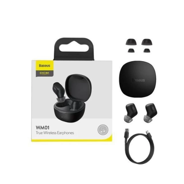Беспроводные наушники Baseus Bowie WM01 True Wireless Earphones Black Одесса - изображение 6