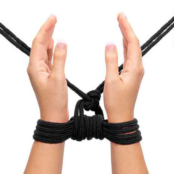 Мотузка - Fetish Bondage Rope Black, 10 м Sex Aura Київ