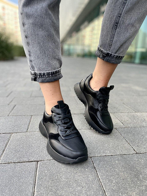 Romax Кросівки жіночі ROMAX чорні шкіра+замша натуральна 37р.(5275) Коломия - фото 8