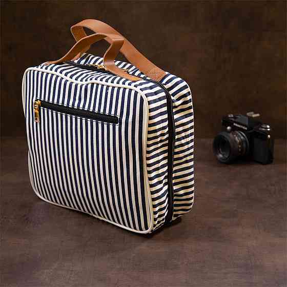 Сумка органайзер для подорожей текстильна Vintage 20651 Біла Київ