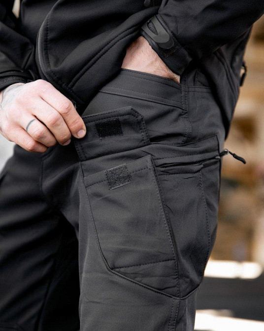 Міські тактичні штани MAXIMUS софтшел darck grey ПП7987 Одеса - фото 3